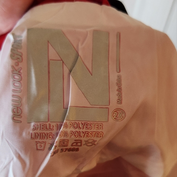 NWT New Look Sport Wind Breaker America Olympics Red White Blue Plus Size 2xl - Picture 5 of 7